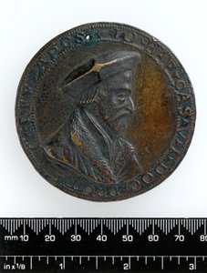 Medalla de fundición del obispo Giovanni Battista Casalio, c.1526